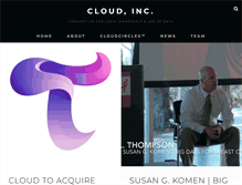 Tablet Screenshot of cloudinc.org